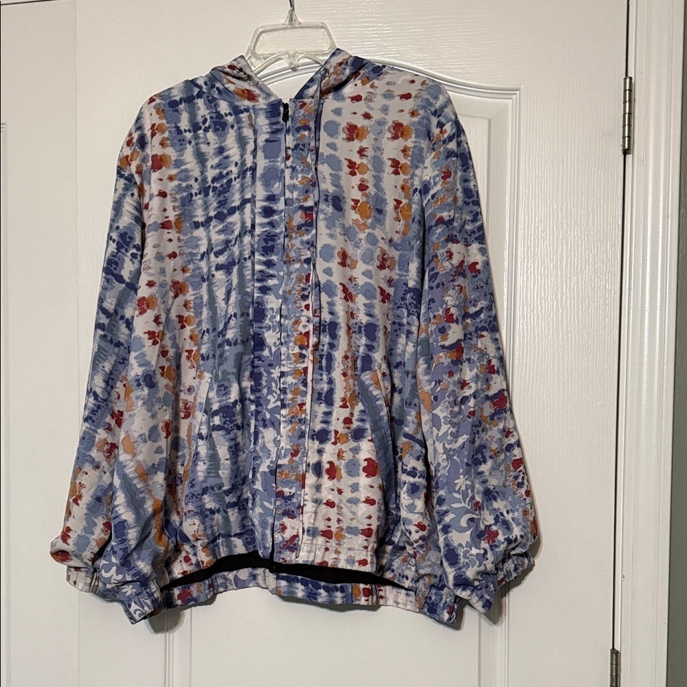 Tolani Collection Colorful Patterned Jacket and Pant Set Size 3X